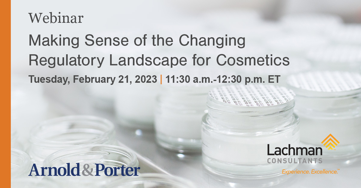 Making Sense of the Changing Regulatory Landscape for Cosmetics  Publications and Presentations 